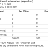 Pink salt nutrition table GUDGU Pink Himalayan Salt 300g
