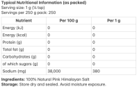 Pink salt nutrition table GUDGU Pink Himalayan Salt 300g